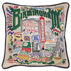 Birmingham Embroidered Pillow by CatStudio