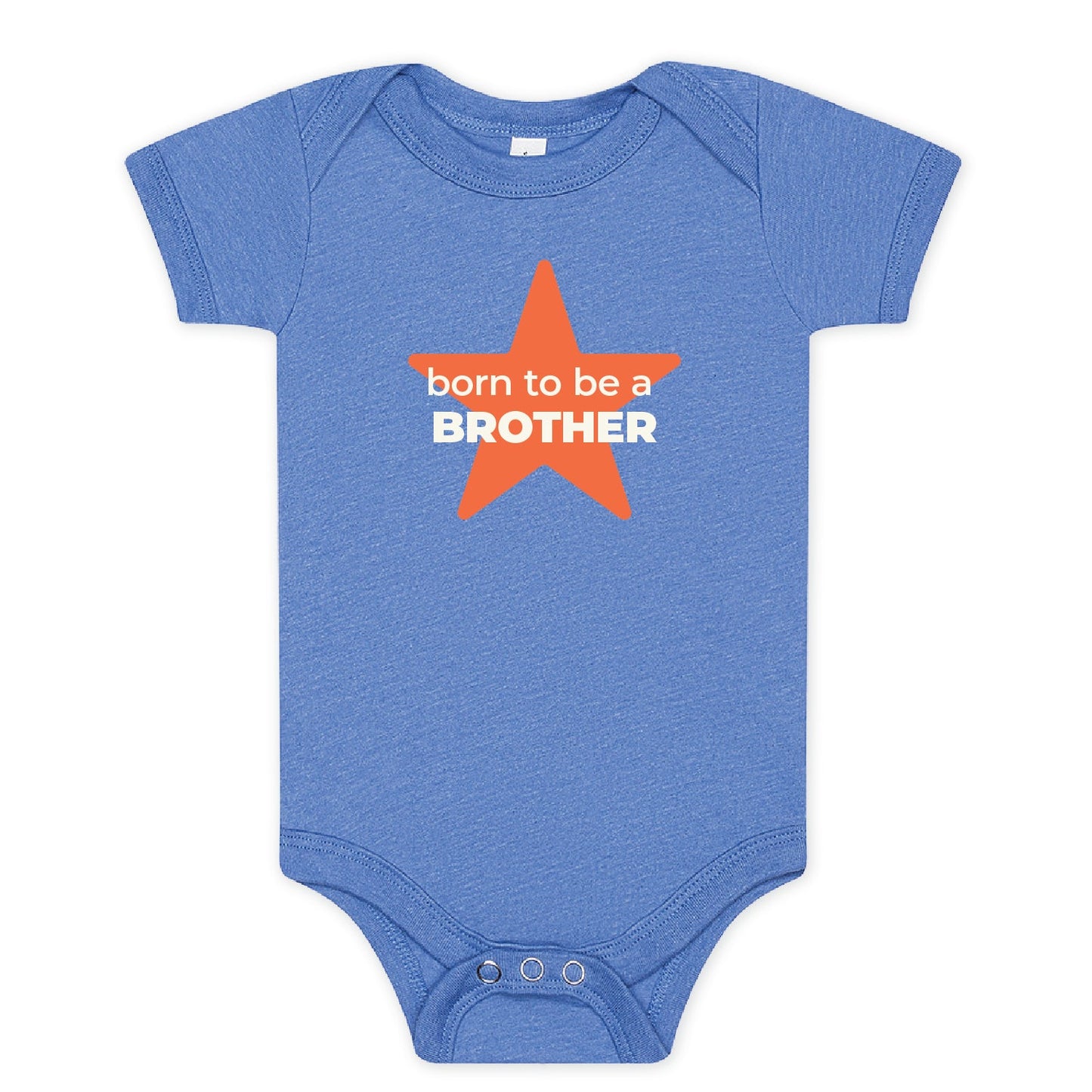 100% Airlume Combed, Ring-Spun Cotton Onesie - Born to Be a Brother (Size 3-6 mo)