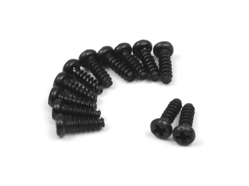 BlackZon Pan Head Self-Tapping Screws PBHO 2.6x8mm (12-Pack) - OEM Hardware - 540153
