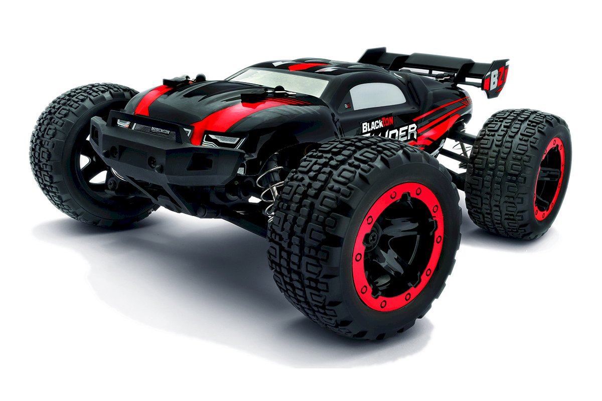 BlackZon Slyder ST Turbo 1/16 Scale 4WD 2S Brushless Electric Stadium Truck RTR (Red) - 540217