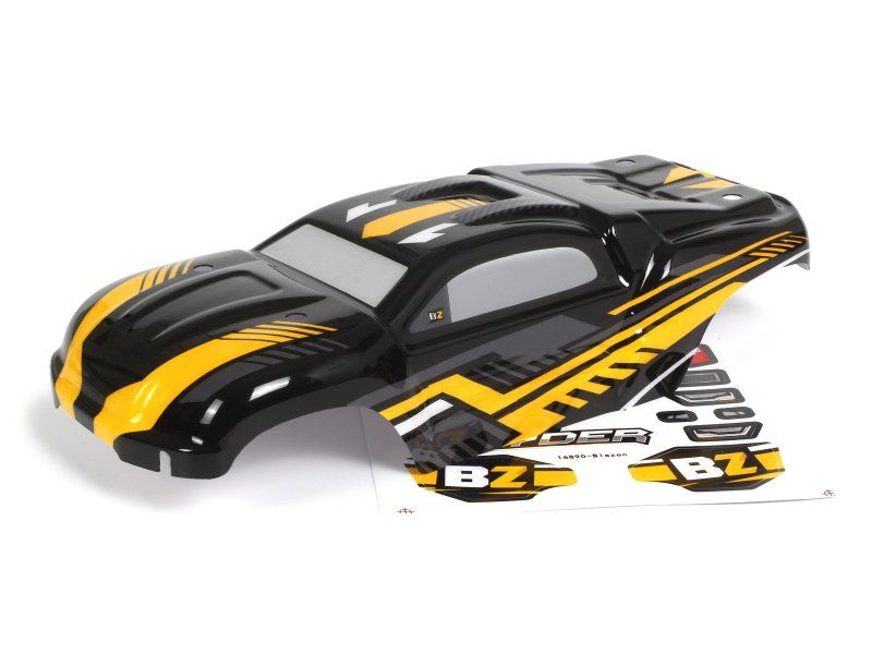 BlackZon Slyder ST Pre-Painted Body Shell - Black/Yellow - 540259