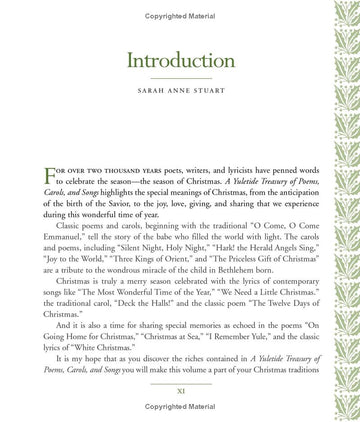 A Yuletide Treasury of Poems, Carols and Songs: Words that Celebrate the Season