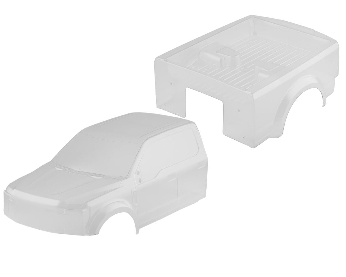 CEN Racing Ford F-250 Complete Clear Lexan Body Set with Headlight Bracket - 1/10 Scale Replacement Part CD0910