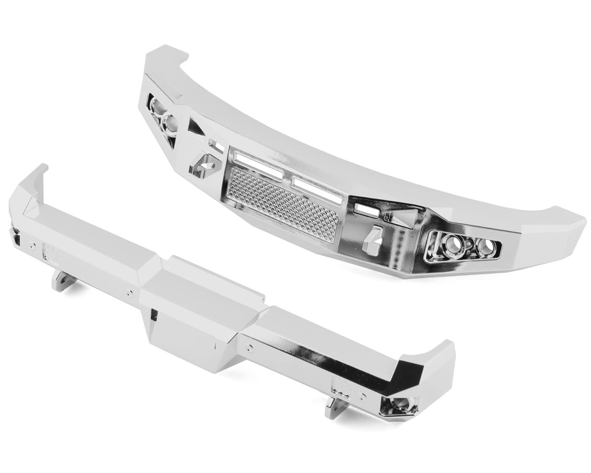 CEN Racing KAOS Silver Chrome Front & Rear Bumper Set - Ford F-250 / F-450 1/10 Scale Optional Part CKD0492