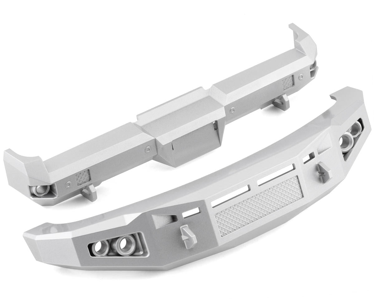 CEN Racing Matte Silver Front & Rear Bumper Set - Ford F-250 / F-450 1/10 Scale Optional Part CKD0496