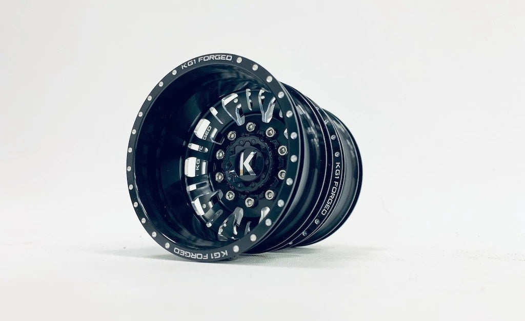 CEN Racing KG1 KD004 DUEL Rear Dually Aluminum Wheel (1pc) - Black - Ford F-450 1/10 Scale Upgrade Part CKD0602