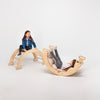 Climbing Arch & Rocker Balance - Montessori Climbers for Kids 1-7 y.o. – Beige