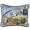Columbia University Collegiate Embroidered Pillow by CatStudio