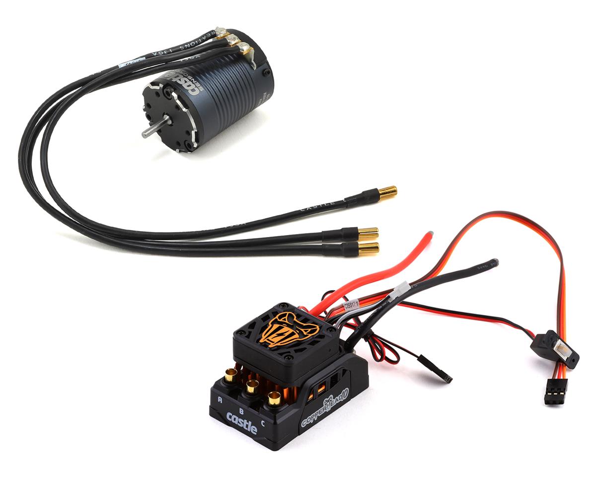 Castle Creations Copperhead 10 Waterproof ESC + SLATE-2850kV Sensored Brushless Motor Combo for 1/10 Crawler