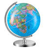 Vevor Rotating World Globe With Stand, 8 In/203.2 Mm, Educational Geographic Globe With Precise Time Zone Abs Material, 360 Spin