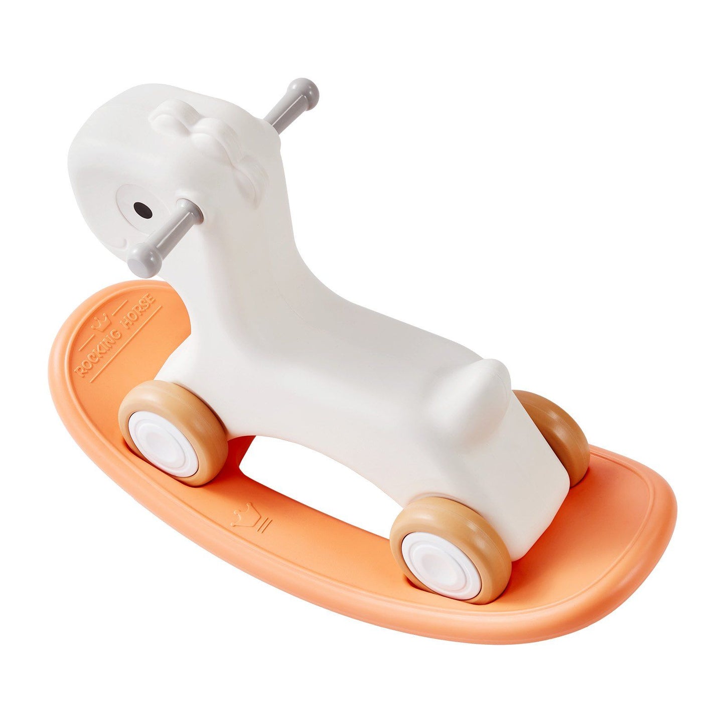 Vevor 3 In 1 Rocking Horse For Toddlers 1-3 Years, Baby Rocking Horse With Detachable Balance Board And 4 Smooth Wheels, Support