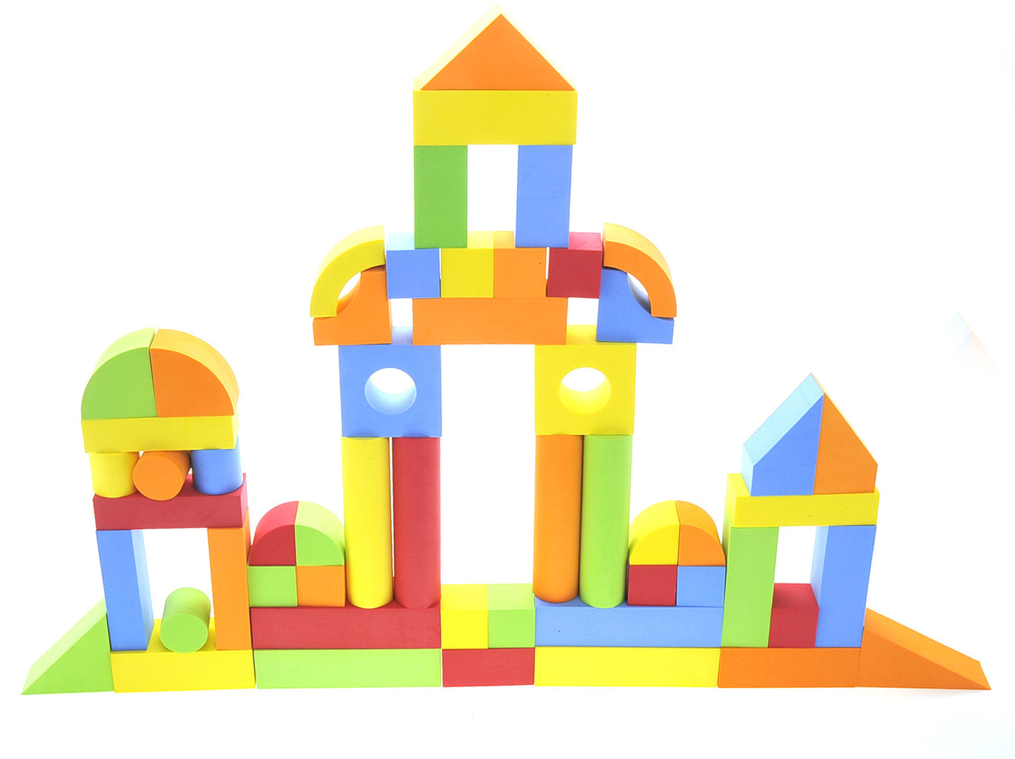 Educational Eva Foam Building Blocks - 131 Pcs