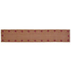 *Burgundy Star Woven Runner, 72&Quot;