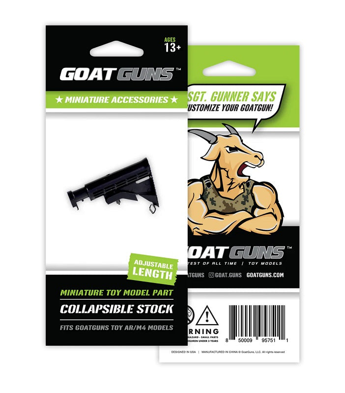 GoatGuns Diecast Mini Adjustable AR Stock for AR15 Models
