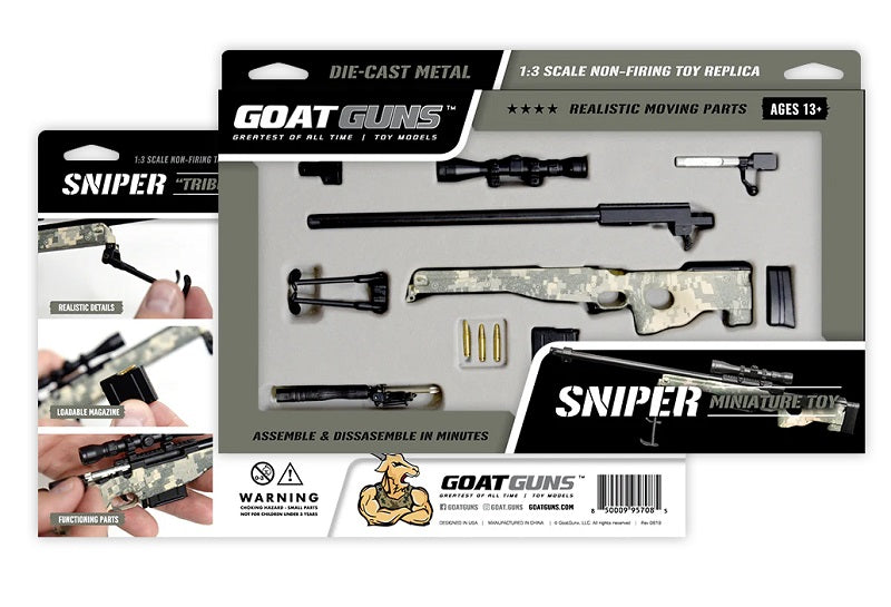 GoatGuns 1/4 Scale Diecast Realtree® Sniper Rifle Model 'Sasquatch' – Tree Camo