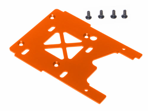 HPI Racing Engine Plate 2.5mm 7075 Aluminum (Orange) for Savage X