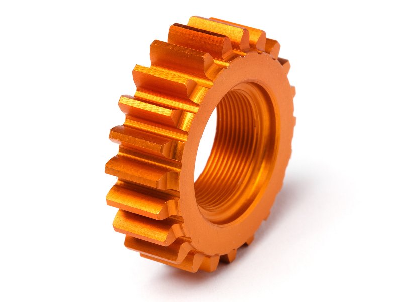 HPI Racing 22 Tooth Threaded Pinion (1M, 12mm) Orange – Replacement for Nitro 3