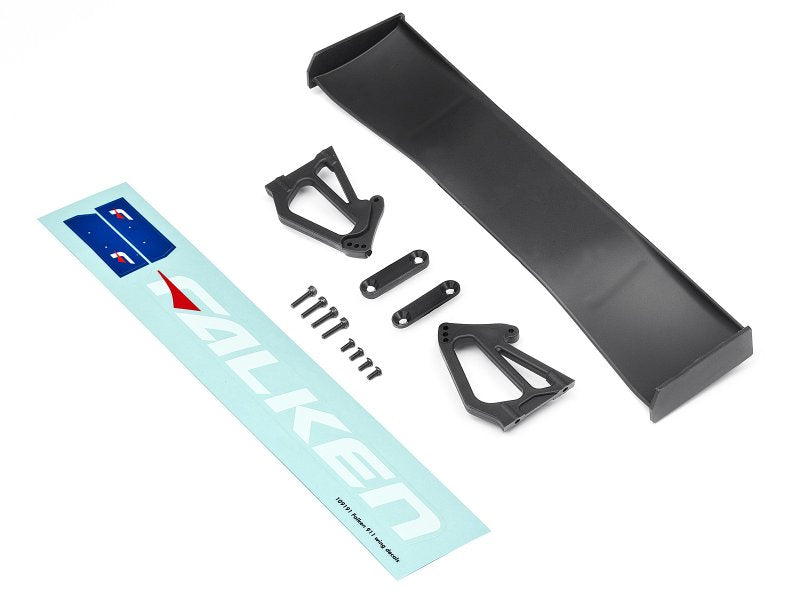 HPI Racing GT Wing Set (Type F) Black – 1/10 Scale Porsche 911 GT3 RSR