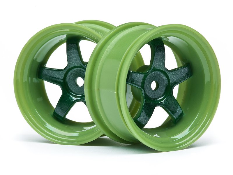 HPI Racing Work Meister S1 Wheel Green 26mm 6mm Offset (2pcs) – 1/10 Touring