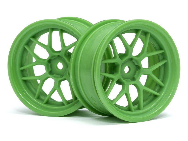 HPI Racing Tech 7 Wheel Green 52x26mm 6mm Offset (2pcs) – 1/10 Scale Touring