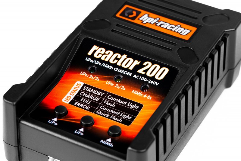 HPI Racing Reactor 200 AC Battery Charger for RC Battery Charging