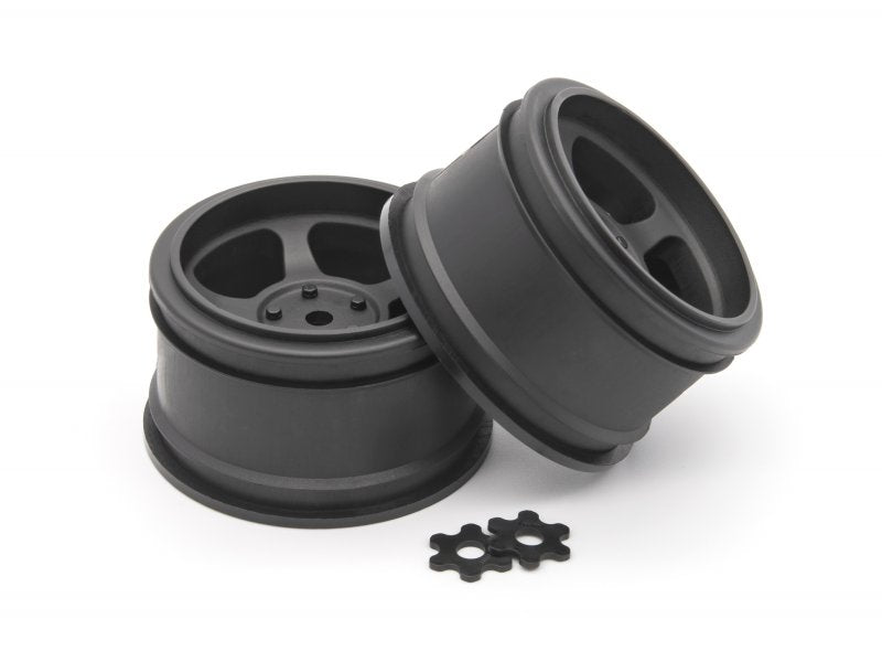 HPI Racing Vintage TA2 Wheels 31mm Black 6mm Offset (2pcs) for 1/10 Scale Touring Cars