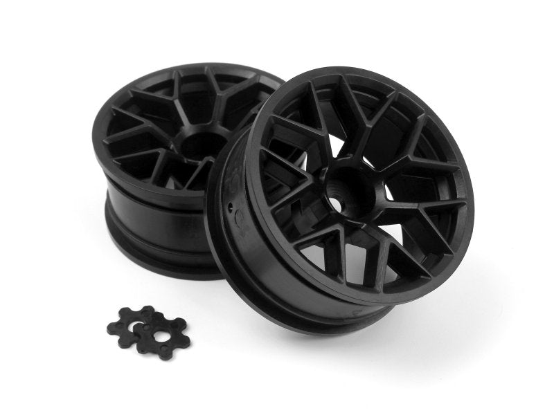 HPI Racing Sport 3 RTR 26mm Black Wheels 9mm Offset (Pair)