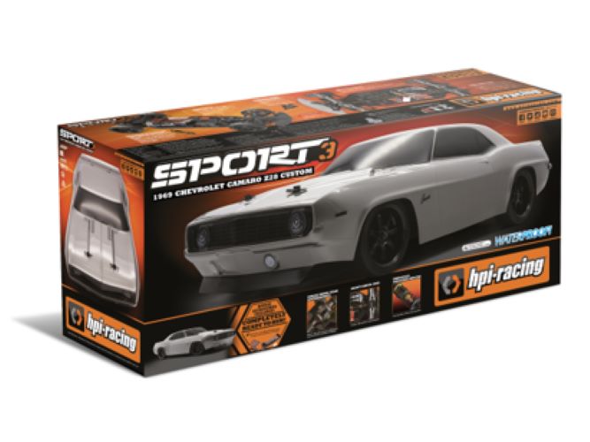 HPI Racing Sport 3 1969 Chevrolet Camaro Z28 Custom 1/10 4WD Electric Touring Car RTR