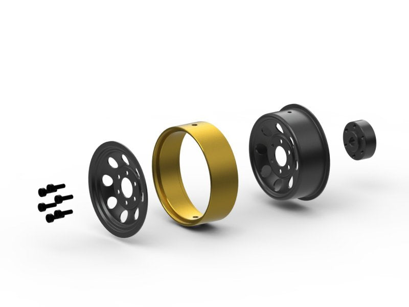HPI Racing CS-8 Steel Beadlock Wheels 1.2in Black (4pcs)