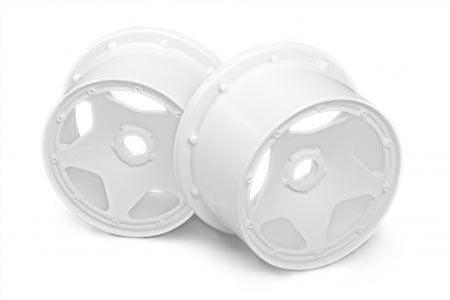 HPI Racing Super Star Wheel White 120x75mm (2pcs) for Baja 5B