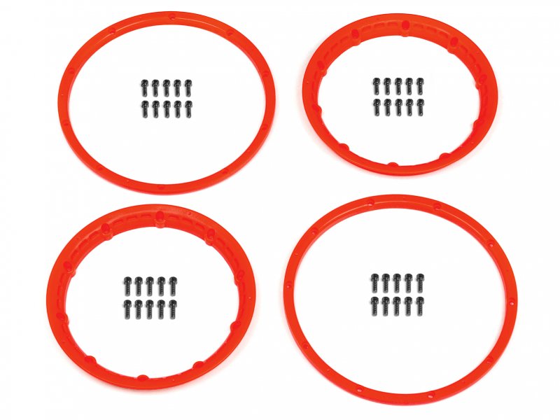 HPI Racing Heavy Duty Wheel Beadlock Rings Red (for 2 Wheels)