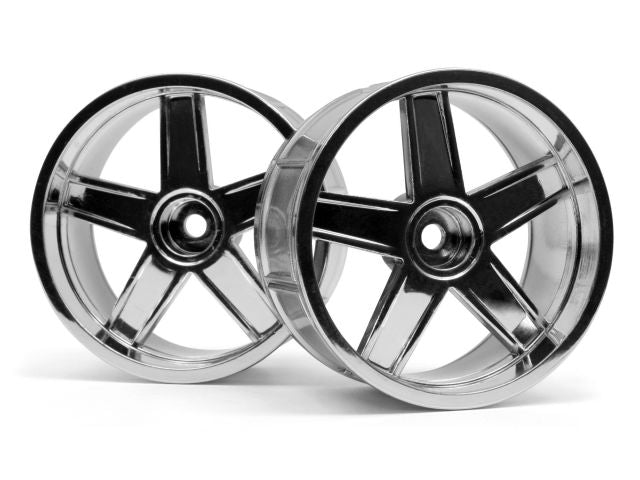 HPI Racing LP35 Wheel MF Type Chrome 9mm Offset (2pcs) for 1/10 Scale Drift Cars