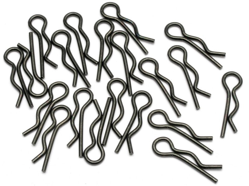 HPI Racing 8mm Black Body Clips 20 Pieces for RC Vehicles