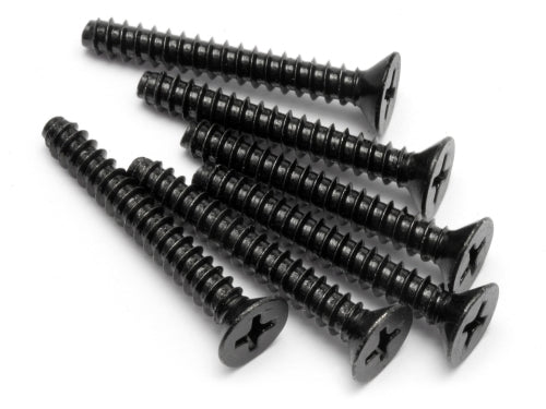 HPI Racing M4x30mm Self-Tapping Flat Head Screws (6-Pack)