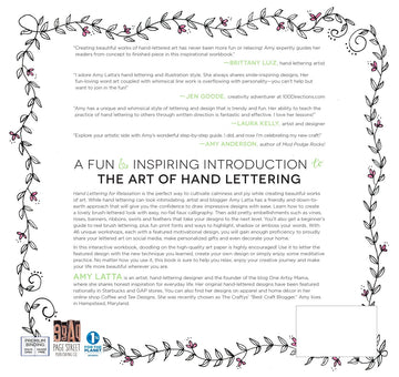 Hand Lettering For Relaxation: Inspirational Workbook