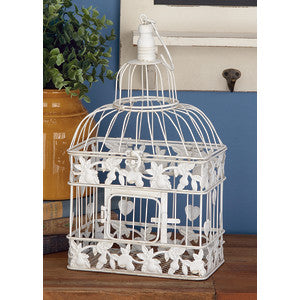 Hanging Metal Birdcage with Fliptop Lid