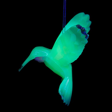 Glow In the Dark Hummingbird Ornament -