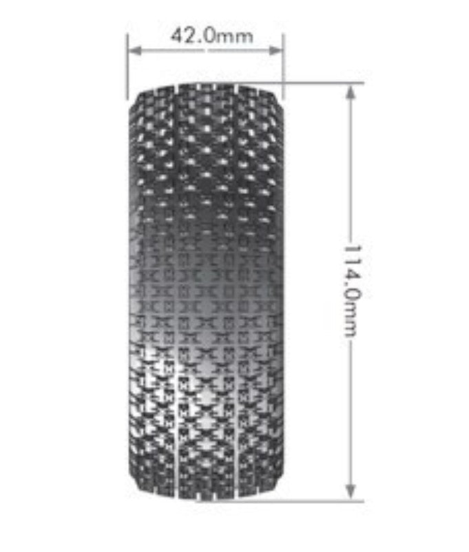 Louise R/C B-Pirate 1/8 Off-Road Buggy Tires, Super Soft, Unmounted