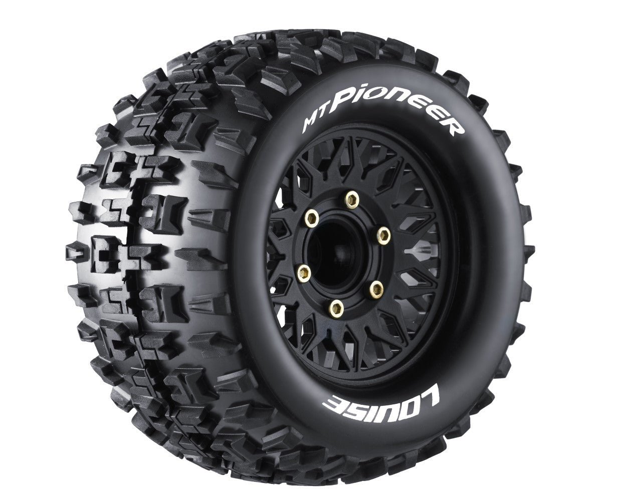 Louise R/C MT-Pioneer Soft 1/10 Monster Truck Tires, Removable Hex (0" & 1/2" Offset)