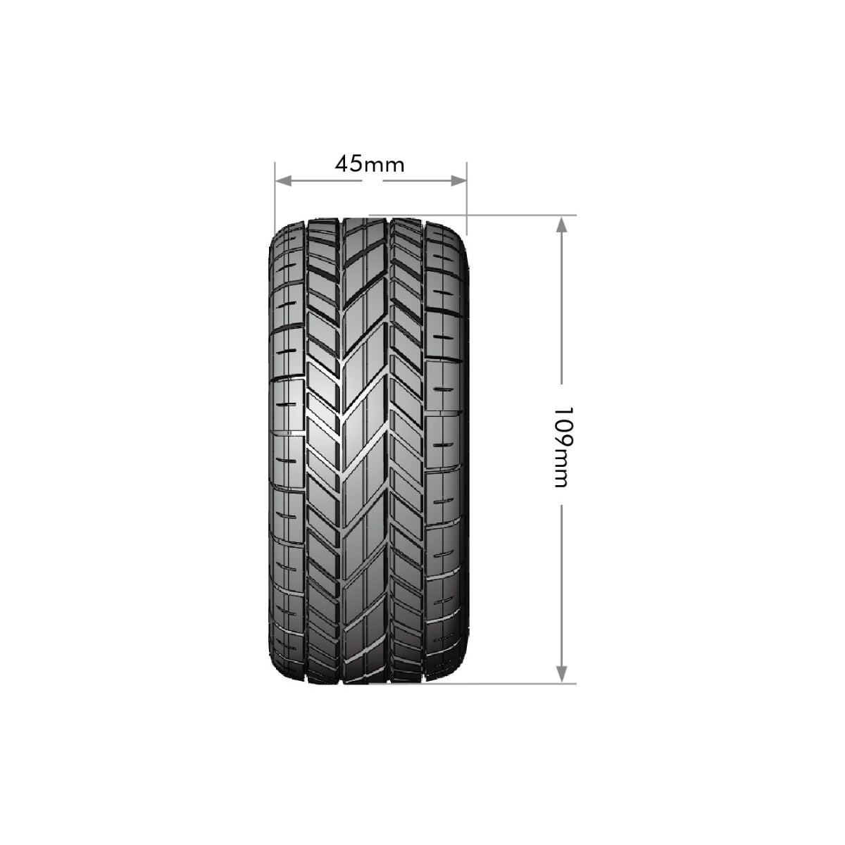 Louise R/C SC-Rocket M Oval Track 1/10 Short Course Tires, Unmounted