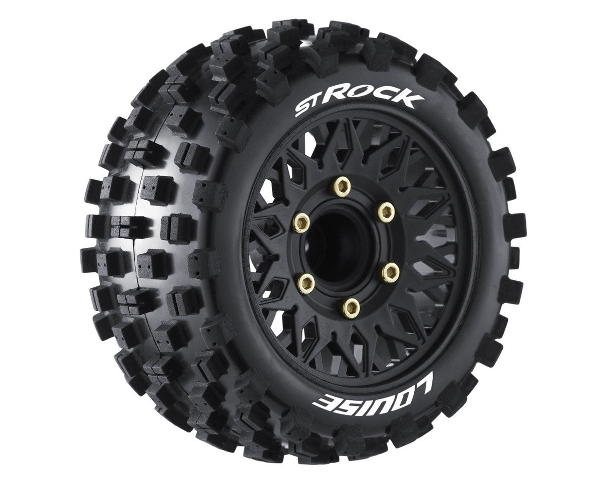 Louise R/C ST-Rock Soft 1/10 Stadium Truck Tires, Removable Hex (0" & 1/2" Offset)
