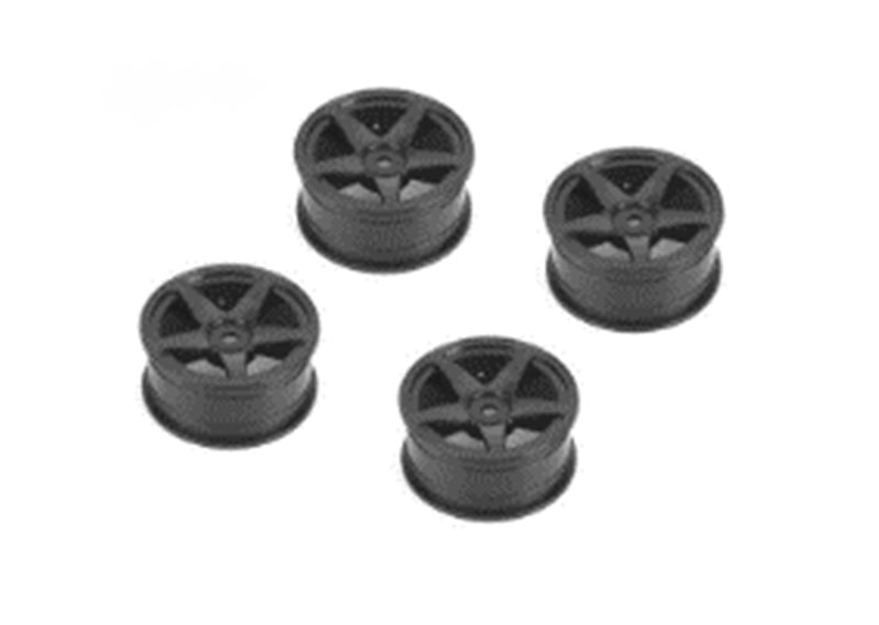 Louise R/C 5-Spoke Black Wheels 26mm, ET-0mm for LDX Drift, LRX Rally, LTX Touring