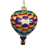 Glass Hot Air Balloon Ornament - Patchwork