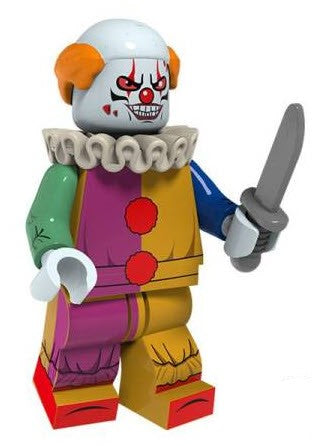 Clown Custom Minifig– Colorful Circus Trickster or Creepy Villain