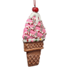 Claydough Ice Cream Ornament - Strawberry