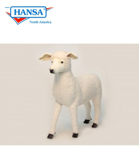 Hansa 6338 Lamb Stool Plush Toy- 31 L X 27 H In