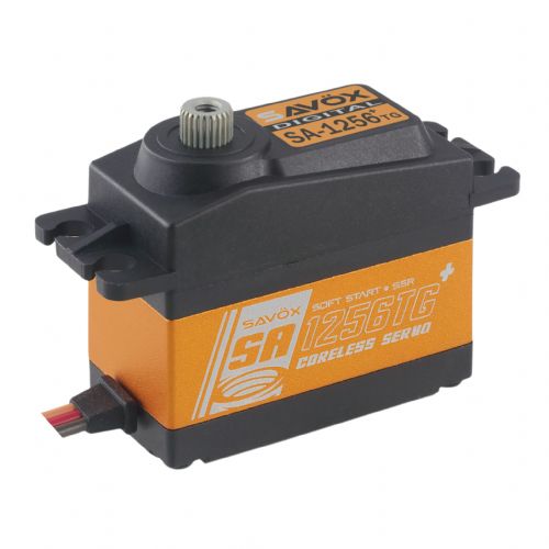 Savox SA-1256TG+ Standard-Size Coreless Digital Servo with Soft Start (0.15 sec / 278 oz @ 6.0V)