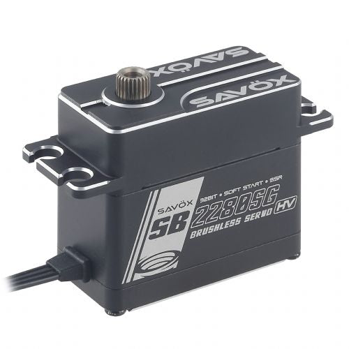 Savox SB2280SGP High-Voltage Brushless Steel-Gear Monster Torque Digital Servo (833 oz @ 8.4V)