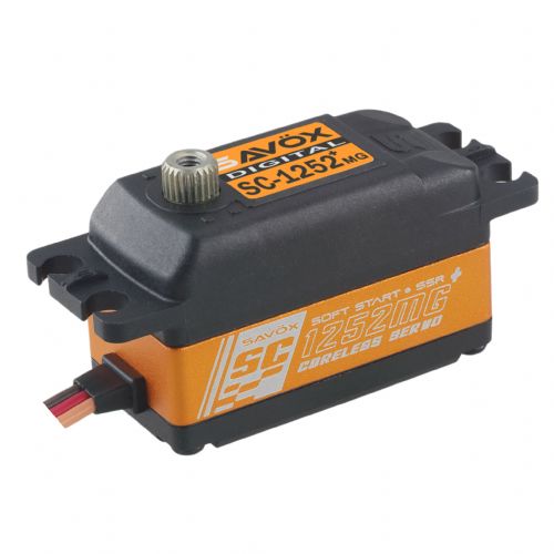 Savox SC-1252MG+ Low-Profile 1/10 Super-Speed Digital Servo with Soft Start (0.07 sec / 97 oz @ 6.0V)