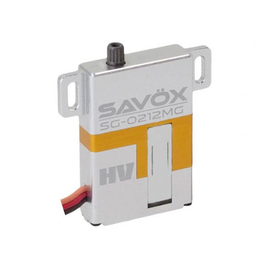 Savox SG0212MG High-Voltage Ultra-Slim Metal-Gear Wing Servo (0.09 sec / 83.3 oz @ 8.4V)